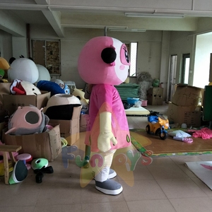 Funtoys Smile Meisje Met Strik Vlecht Cosplay Mascotte Kostuum Voor School Bruiloft Verjaardag Vakantie Festival Party Game - Product Image 2
