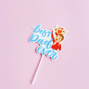 ของตกแต่งเค้กวันเด็ก รูปน้ำผึ้งและน้ำหวาน อะคริลิคสำหรับตกแต่งวันพ่อและงานวันเกิด - Product Image 5