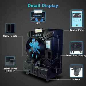 Enfriador de Aire Evaporativo Industrial con Ductos, Control Remoto, Sistema de Ventilación, Precio Directo de Fábrica, Certificación ETL y CE - Product Image 2