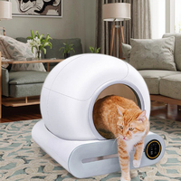 Vente en gros d'usine App Control 65l Toilette intelligente pour chat de grande capacité Litière pour chat électrique automatique intelligente autonettoyante