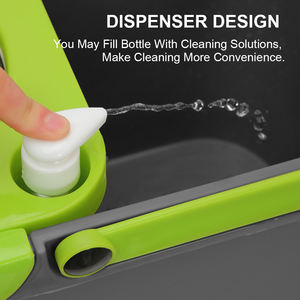 ชุดถังปั่นม็อบถูพื้น OKKiHOME Home Kitchen Magic 360 Spin แบบหมุนได้สองทิศทาง พร้อมระบบปั่นแห้งอัตโนมัติ เป็นมิตรกับสิ่งแวดล้อม พร้อมตะกร้าถอดได้ - Product Image 5