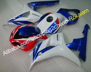 Per <span class=keywords><strong>Honda</strong></span> <span class=keywords><strong>CBR</strong></span> <span class=keywords><strong>1000</strong></span> RR CBR1000RR 06 07 CBR1000 HRC 2006 2007 Blu Bianco Rosso ABS Carrozzeria Carenatura - Product Image 1