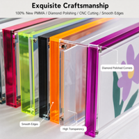 Cadre photo en acrylique transparent couleur personnalisée, cadre photo artistique, affiche murale, cadre photo en acrylique arc-en-ciel
