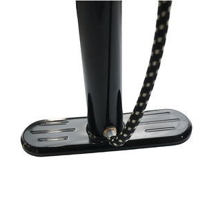 Портативный ручной велосипедный насос с деревянной ручкой домашний стальной и пластиковый напольный насос с клапанным адаптером - Product Image 6