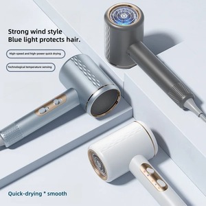 Sèche-cheveux haute vitesse 2400W, technologie de pression d'air multipliée, soin des cheveux aux ions négatifs à lumière bleue, sèche-cheveux à température constante - Product Image 1