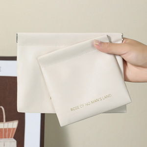 Rose Of No Mans Land PU Leather Snap On Storage Bag Mini Makeup Bag Portable <b>Clip</b> On Jewelry Toiletry Lipstick Bag Travel - Product Image 1