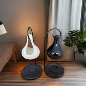 Hoge Kwaliteit Water Druppelvormige Hangende Mand Ijzeren Plank Wierookolie Brander Voor Aromatische Essentiële Was Smelt Warmer