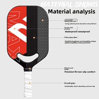 Raquette de padel sans bordure OEM ODM BULL avec noyau en nid d'abeille PP - Modèle GAVIN