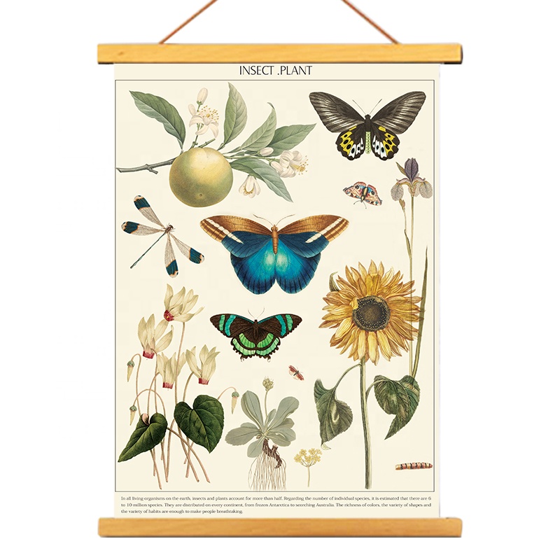 Домашний декор, животные, карта, настенные картины, картина для украшения