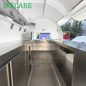 WECARE Carritos Foodtruck extérieur café bar à jus camion de crème glacée chariot à hot-dog Mini cuisine mobile remorques de nourriture entièrement équipées - Product Image 6