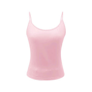 Top Cami para Mujer con Ligeramente Corte Recortado, Tejido de Punto Transpirable y Ligero, Estilo Casual de Verano a la Moda - Product Image 1