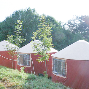 <span class=keywords><strong>Tente</strong></span> en toile <span class=keywords><strong>de</strong></span> yourte mongole glamping imperméable à vendre - Product Image 5