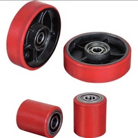 Prix d'usine 3.15 "x 2.75" /7 "x 2" Poly Uréthane Charge/Volant avec Roulements ID 20 mm pour Palette à Main/Camion