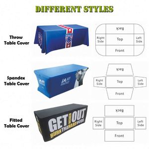 Spandex Fitted Stretch Spandex <b>Table</b> Cover <b>Cloths</b> <b>Table</b> <b>Cloth</b> for Restaurant - Product Image 3