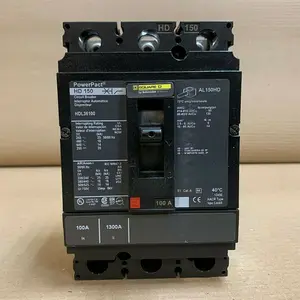 لوحة كهربية متعددة المستويات ذات 3 أقطاب ومعيار أمريكي PowerPact HDL36100 مربعة D 100A