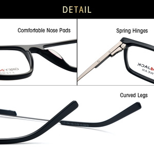 Monturas de Gafas Cuadradas Grises Jack 52-18-143, Montura Completa Unisex, Protección Anti-UV, Diseño Moderno - Product Image 4