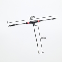 Antena FPV tipo hongo 5.8G 2.4G 5dBi 50 Ohm de fábrica OEM ODM, frecuencia personalizada, antena para dron RC, directo de fabricante