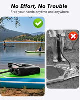 50PSI Portable Tire Inflator with Automatic Deflator Valve Suitable for Outdoor Tents and Kayaks