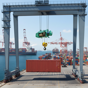 HQ5 Fixed Walking Pneumatic <span class=keywords><strong>Hoist</strong></span> Kapasitas Beban <span class=keywords><strong>250kg</strong></span> Perlindungan IP55 untuk Jalur Bawah Tanah - Product Image 5