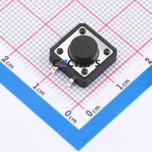 ZX-QC1212-5.5TP Tactile Switch SMD Switch Single Pole Single Throw Round Button 2.6N Vertical Mount - Product Image 1