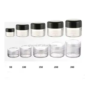 Personal Cosmetic Cream Jar 3g 5g 10g 15g 20g 30g Plastic PP Cream Jar