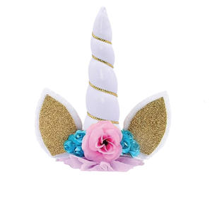 <span class=keywords><strong>Unicornio</strong></span> Feliz cumpleaños fiesta accesorios niños pastel decoración suministros Topper pastel para ocasiones festivas - Product Image 5