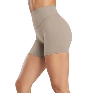 Shorts de Mujer con Cintura Elástica al por Mayor, Shorts Ajustados de Color Liso, Ideales para Correr y Hacer Ejercicio - Product Image 4