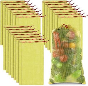 Sac en filet pour oignons et légumes, idéal pour supermarchés et agriculture, emballage en filet, sac tissé en PP, prix usine FOB avec cordon de serrage - Product Image 3