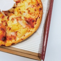 Boîte à pizza personnalisée à 3 compartiments, qualité alimentaire BRCGS, emballage pour pizza en forme de cône