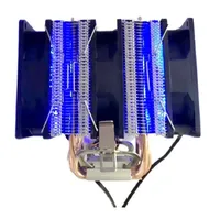 Refroidisseur d'air double dissipateur thermique en aluminium cuivre caloduc CPU Cooling ARGB RGB ventilateur éclairé pas cher prix Fabricant Dongguan