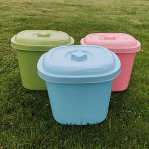 กล่องเก็บข้าวทรงสี่เหลี่ยมผืนผ้า ฝาปิดแบบผสมสี สำหรับใช้ในครัวเรือน - Product Image 3