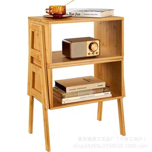 Simple Modern Wooden <b>Side</b> <b>Table</b> 1 Shelf <b>Storage</b> Cabinet For Living Room - Product Image 5