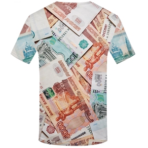 T-shirt à manches courtes en tricot durable pour homme, imprimé animal, style PUNK, Harajuku, imprimé 3D, en <span class=keywords><strong>roubles</strong></span> russes - Product Image 2