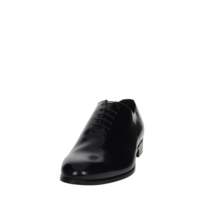 Chaussures habillées Oxford pour homme en cuir véritable bleu uni à bout pointu, à lacets, modèle Zero 043