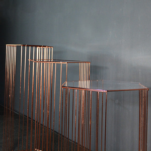 Nicro matrimonio evento lusso oro matrimonio cilindro piedistallo visualizzazione torta <span class=keywords><strong>Stand</strong></span> tavolo intagliato telaio in rete <span class=keywords><strong>Stand</strong></span> forniture per feste - Product Image 3