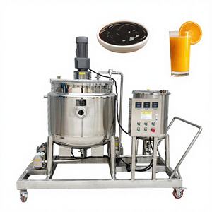 Food Grade Stainless Steel <b>Reactor</b> Tank CIP Automatic Cleaning Motor 300L Capacity PLC Controlled Mixing System for Liquid Food - Product Image 1