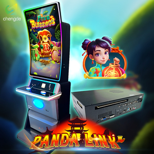 ขายตรงจากโรงงาน ตู้เกมอาร์เคดสำหรับผู้ใหญ่จากแคลิฟอร์เนีย หน้าจอโค้งโลหะ รุ่น Panda Link 2 - Product Image 1