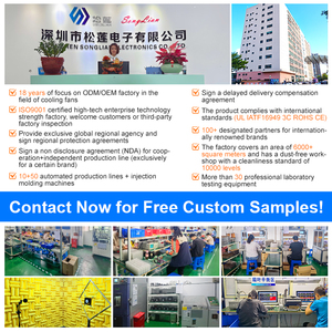 Ventilateur axial haute vitesse DC 5V 12V 24V 48V sans balais <span class=keywords><strong>silencieux</strong></span> à roulement à billes pour ventilation et extraction, plusieurs tailles, OEM ODM - Product Image 2