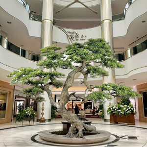 Grande 1.5m di simulazione realistica vecchio albero di pino nero foglie di decorazione artigianale per interni finto impianto artificiale commerciale - Product Image 5