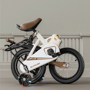 Bicicleta Infantil Viccabe de 16 Pulgadas con Llanta de Aleación de Aluminio, Horquilla Rígida, Plegable, para Edades de 3 Años en Adelante, Diseño Deportivo con Ruedas de Entrenamiento - Product Image 1