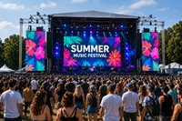 Pantalla LED para Exteriores P2.6 P2.9 P3.91 P4.81 IP65 Resistente al Agua HDR10, Panel de Pared y Gabinete para Festivales de Música