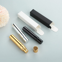 Flacon pulvérisateur en verre électroplaqué UV SUMEEAR 5 ml, flacon de voyage rechargeable avec bouchon pulvérisateur, atomiseur à buse en aluminium, boîte de pulvérisation