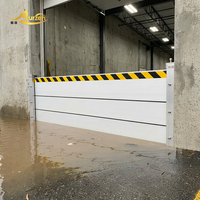 Barrière anti-inondation modulaire robuste en aluminium pour garage, protection résidentielle et commerciale, barrage d'eau portable en alliage métallique