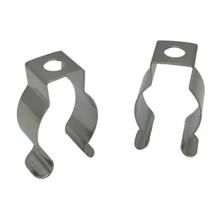 定制高品质平板金属冲压不锈钢u型夹，用于管道或管道紧固件
