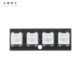 WS2812 4 โมดูล LED บอร์ดขับเคลื่อนสีเต็มรูปแบบสำหรับไมโครคอนโทรลเลอร์ชิปเดี่ยว - Product Image 3