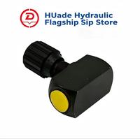 Vanne de régulation de vitesse hydraulique à bouton manuel, série Huade DV, authentique, à corps tubulaire droit