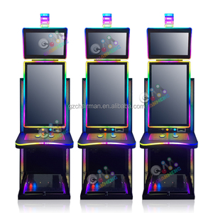 Qianmen bền chất lượng tốt nhất giá rẻ kim loại 32/43 inch cảm ứng dọc màn hình đôi Aurora siêu liên kết kỹ năng Máy Trò chơi tủ - Product Image 3