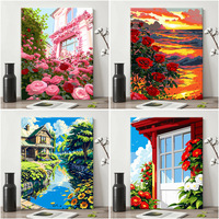 Peinture par numéros personnalisée DIY Image Peinture acrylique Photo Dessin Toile Coloriage Cadeau Wall Art Home Decor Objets décoratifs