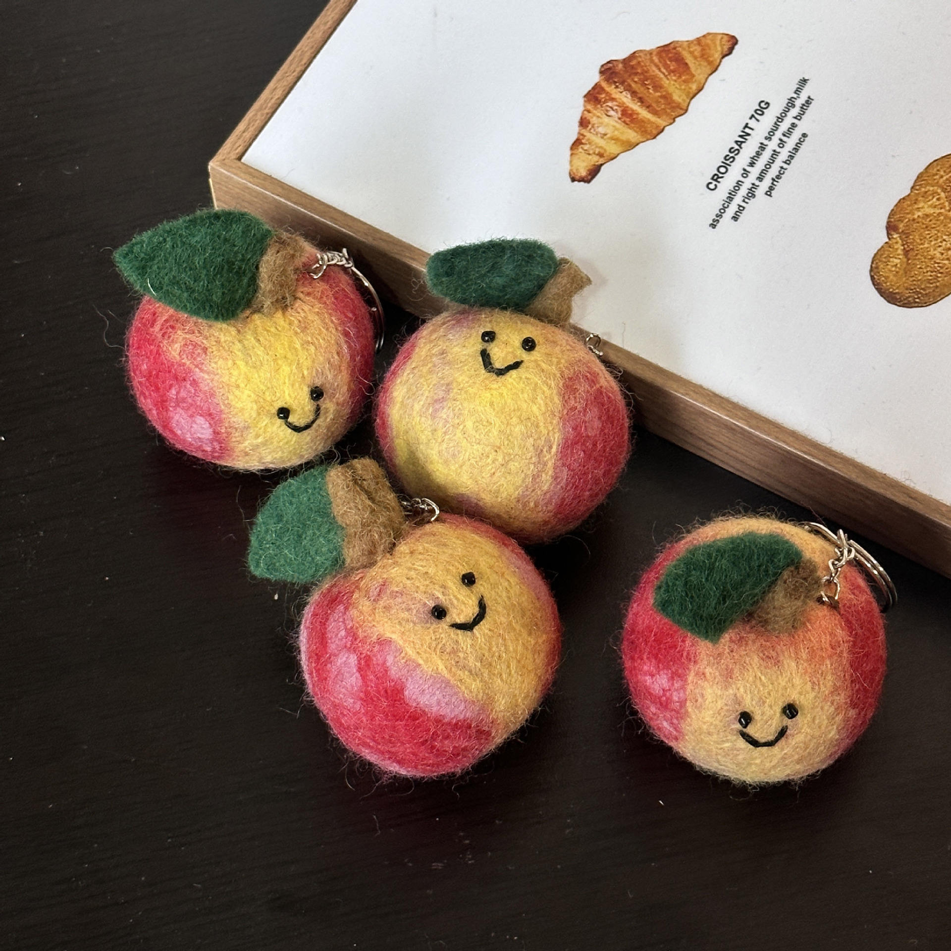 Fruits Wool Felt Keychain *5