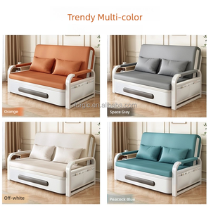 Modern <strong>Convertible</strong> <strong>Sofa</strong> <strong>Bed</strong> 2 Seater Living Room Furniture Single <strong>Sofa</strong> <strong>Bed</strong> With Storage - Product Image 5